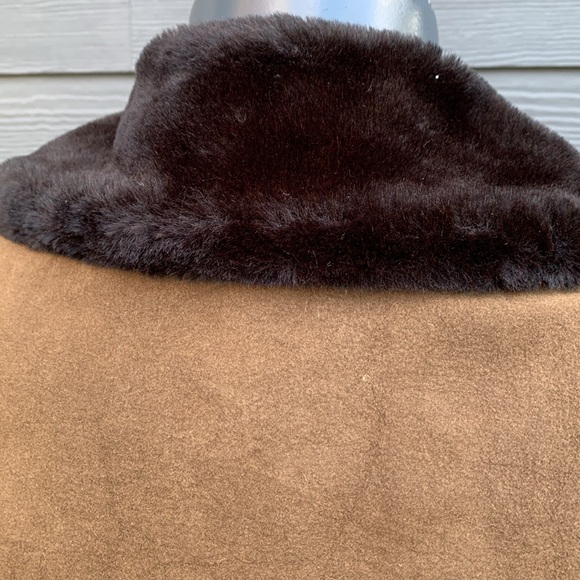 VTG 70’s Bohemian Penny Lane Style Faux Fur Faux Suede Coat -  - Union Label - Picture 7 of 16